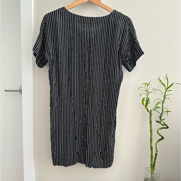 Madewell Black Striped Novel T-shirt Mini Dress - Picture 5 of 8